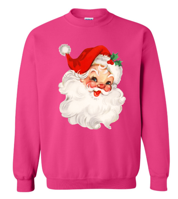 Santa | Christmas | Pinkmas| vintage | Sweat Shirt