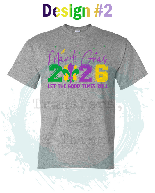 Mardi Gras 2024, let the good times roll, t-shirt Design #2