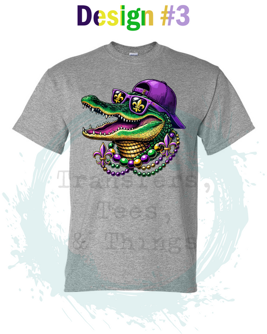 Alligator Theme Mardi Gras 2026 Design #3