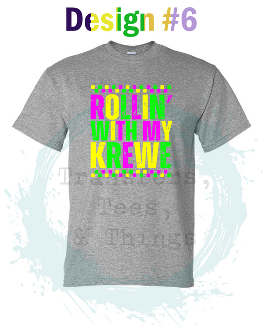 Rollin' with my Krewe Mardi Gras 2026 Design #6